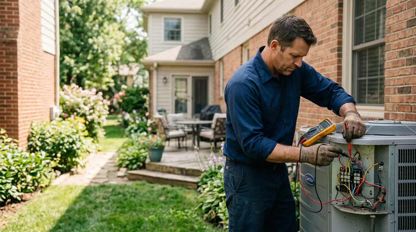 HVAC technician working near Oldtown, MD